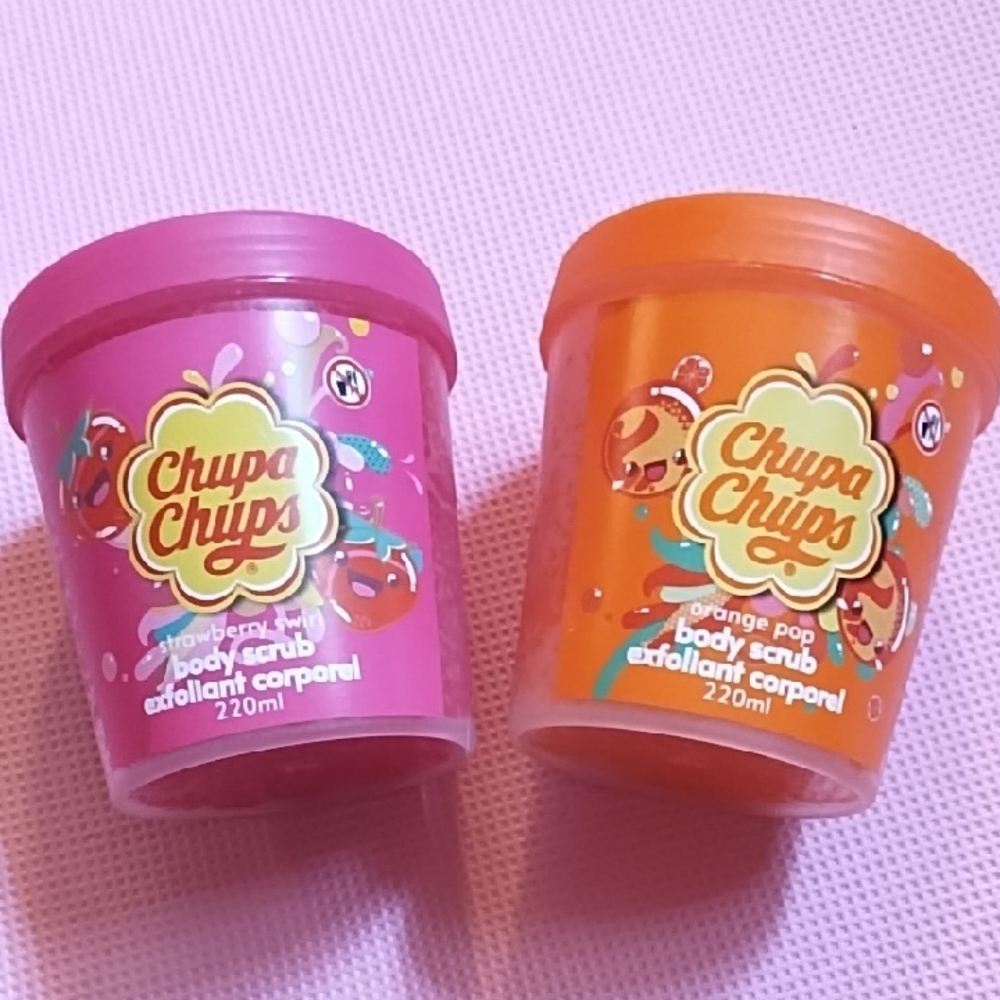 Chupa Chups Body Scrub Set - Strawberry Orange